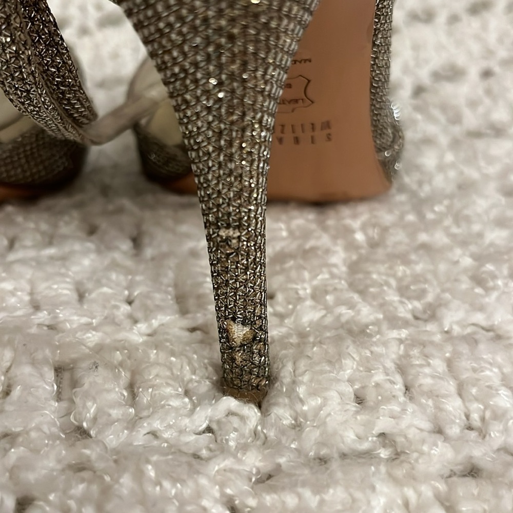 Stuart Weitzman Mesh Sparkle Pumps - image 4